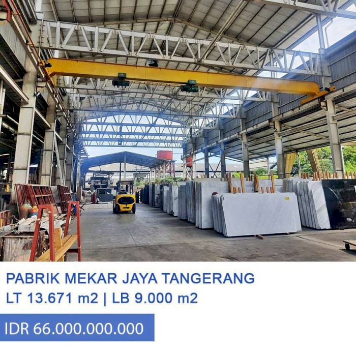 Pabrik di kawasan industri Mekar Jaya (Akong) Sepatan, Tangerang