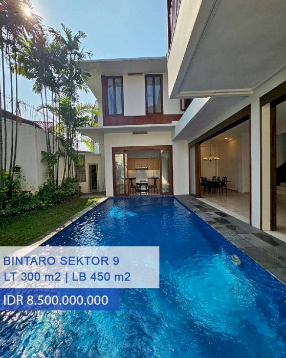 Dijual Rumah Exclusive Townhouse di Bintaro Sektor 9, Tangsel