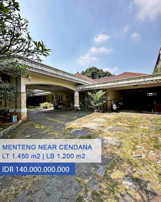 Dijual Rumah Lama Near Jl cendana & Suwiryo Menteng , Jakpus