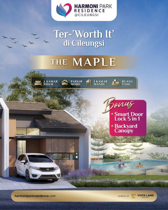 Rumah gaya estetik cocok untuk milenial DP 0