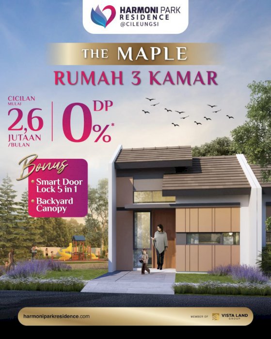 Rumah Komersil 400 jutaan Harmoni park cileungsi