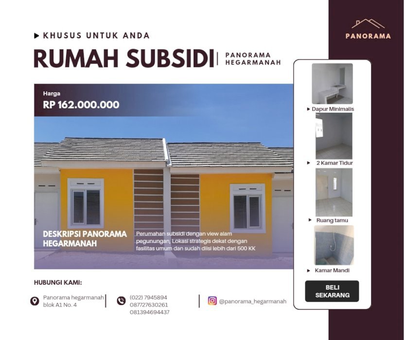 Rumah Subsidi Lokasi Strategis Di Bandung