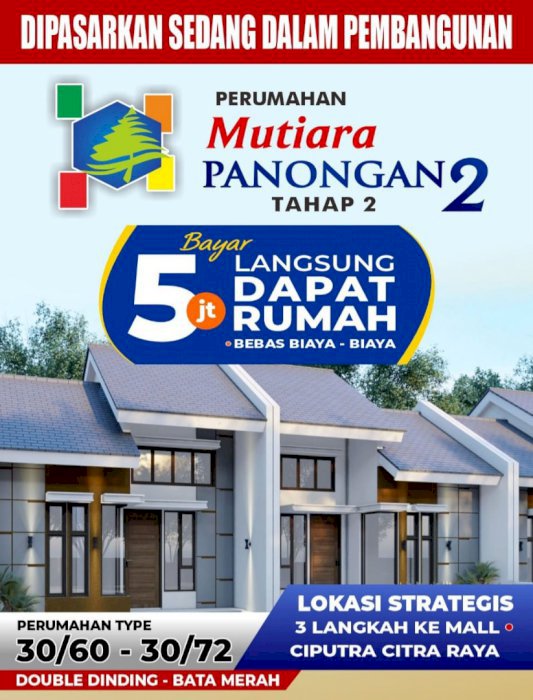Di Jual Perumahan Mutiara Panongan 2, Curug Tangerang Banten