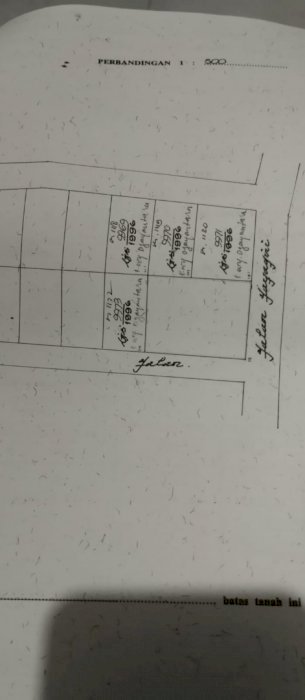 Dijual tanah jalan utama jayagiri renon