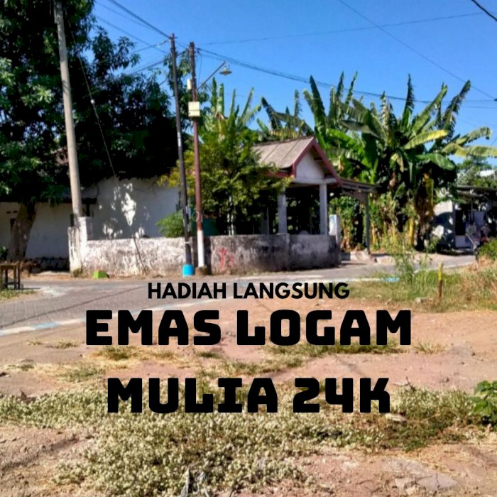 Tanah kavling buduran banjarsari sidoarjo hadiah EMAS BATANGAN 24K