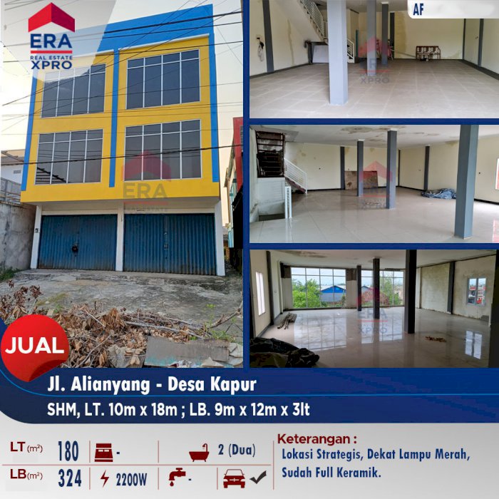 Di Jual Ruko 3 Lantai Pontianak Kalimantan Barat