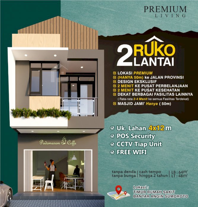DI JUAL RUKO 2 LANTAI RUMAH MURAH DI PONOROGO JAWA TIMUR