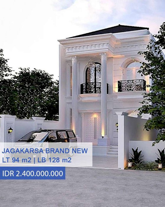 Rumah Baru American Classic Murah di Jagakarsa, Jakarta Selatan