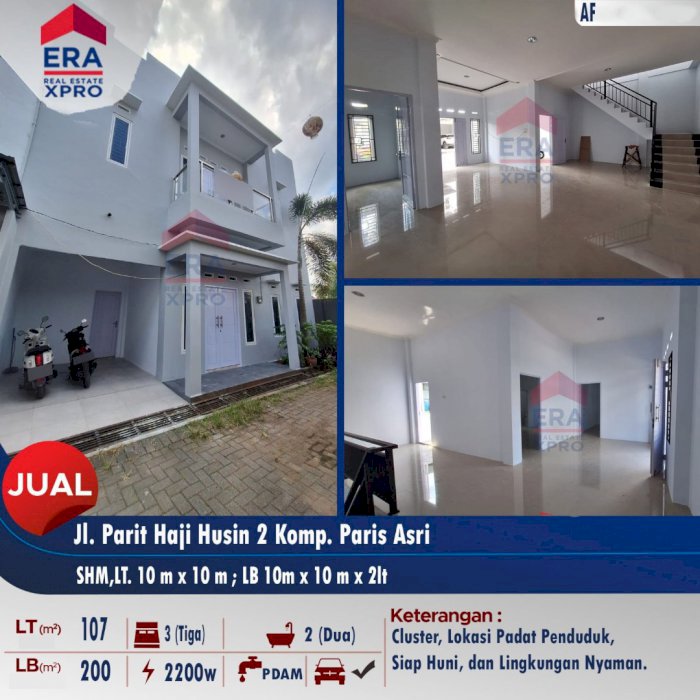Di Jual Rumah Cluster Paris Asri Pontianak Kalimantan Barat