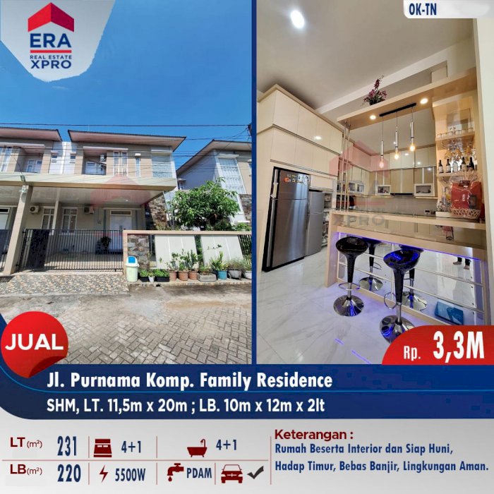 Di Jual Rumah 2 Lantai Siap Huni Pontianak Kalimantan Barat