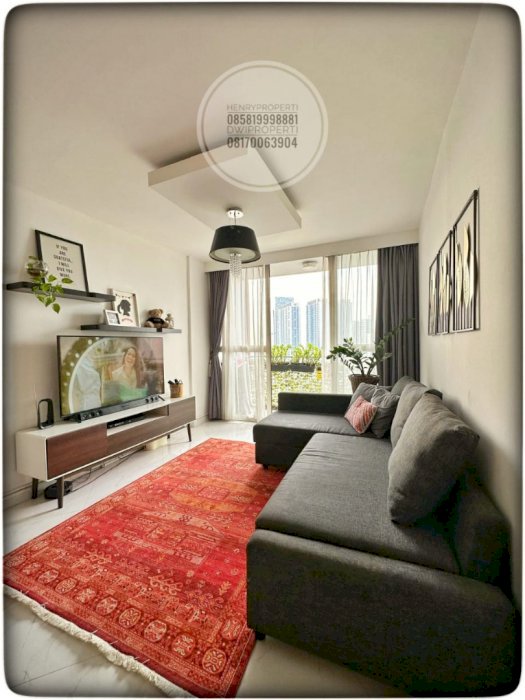 dijual aartemen taman rasuna unit 3+1br hadap city fasilitas lengkap