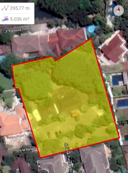 Lahan Istimewa T E R M U R A H di Jl. Jeruk Purut, Kemang, Cilandak