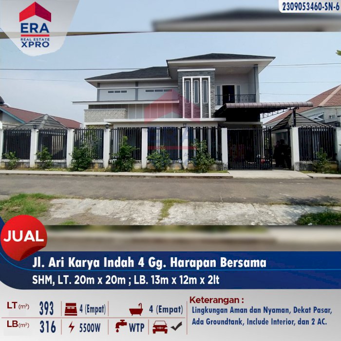 Jual Rumah 2 Lantai Pontianak Kalimantan Barat
