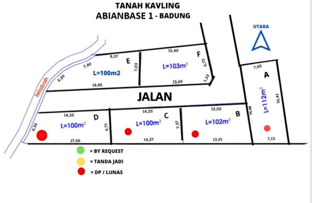 Dijual tanah kavling AbianBase