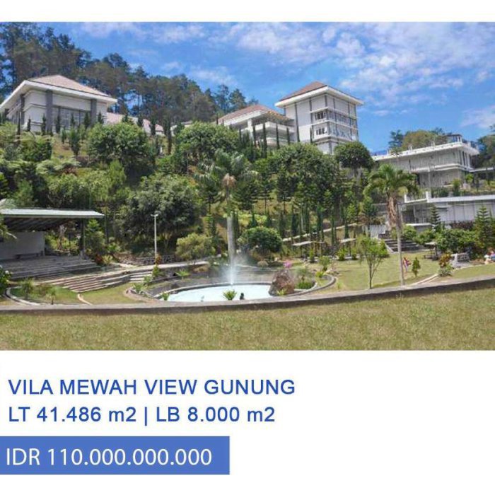 Villa Mewah di Gunung Lawu, Tawangmangu, Karang Anyar, Jawa Tengah