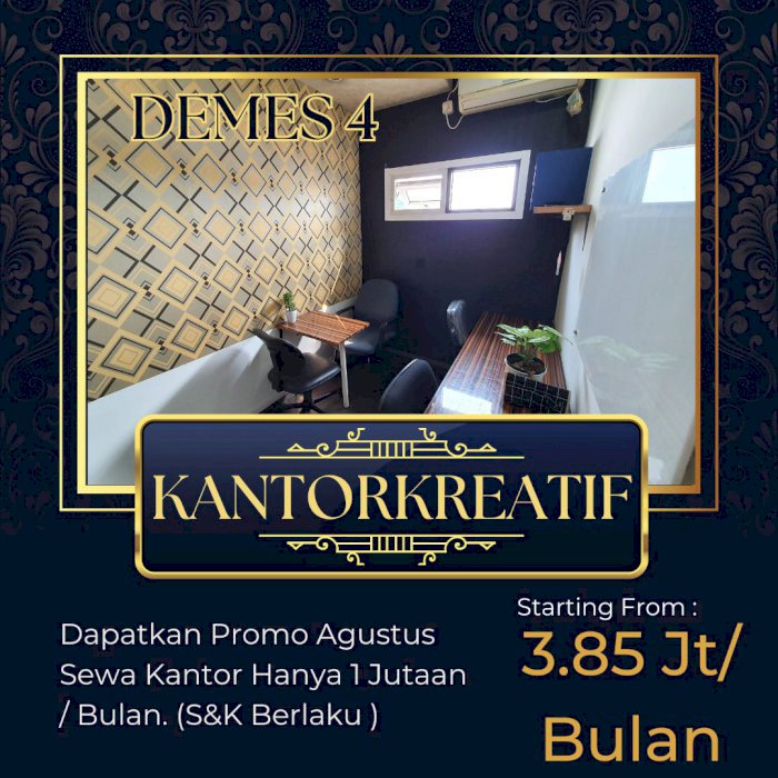 Disewakan Ruang Kantor Demes 4 Hemat Di Jakarta Selatan