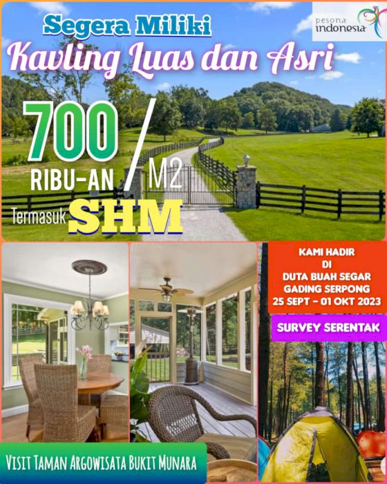 KAVLING TAMAN WISATA BUKIT MUNARA RUMPIN BOGOR