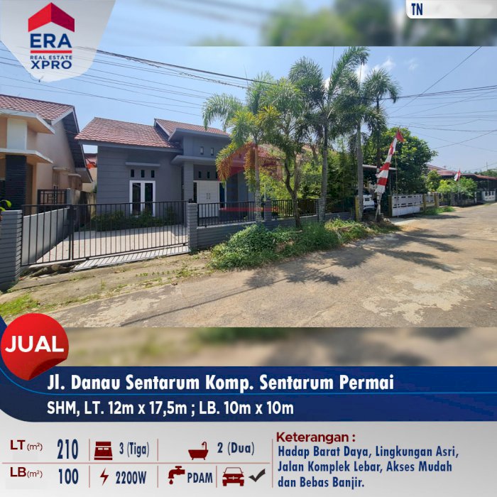 DiJual Rumah Strategis Sentarum Permai Pontianak Kalimantan Barat
