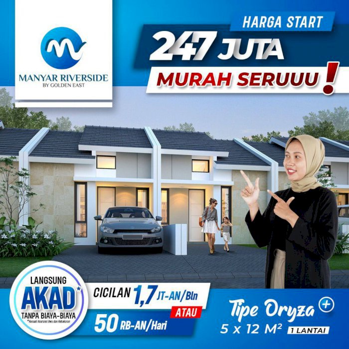 Di Jual Rumah Murah Manyar Riverside Gresik Jawa Timur