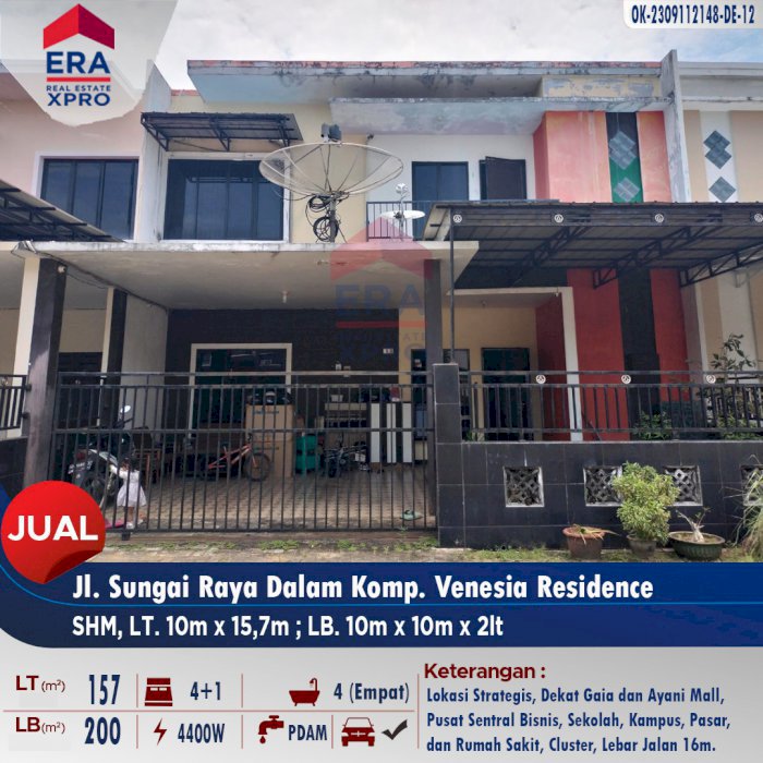 Di Jual Rumah 2 Lantai Venesia Residence Kubu Raya Kalimantan Barat