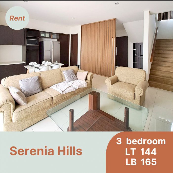 Disewakan Rumah Serenia hills with Furnished