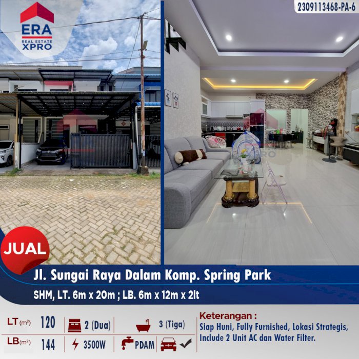 Jual Rumah Siap Huni Kubu Raya Pontianak Kaimantan Barat