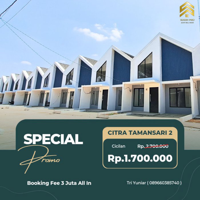 Hunian FREE SHM Cluster Citra Tamansari 2