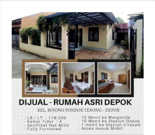Rumah Asri dan Kokoh di Pondokterong Depok