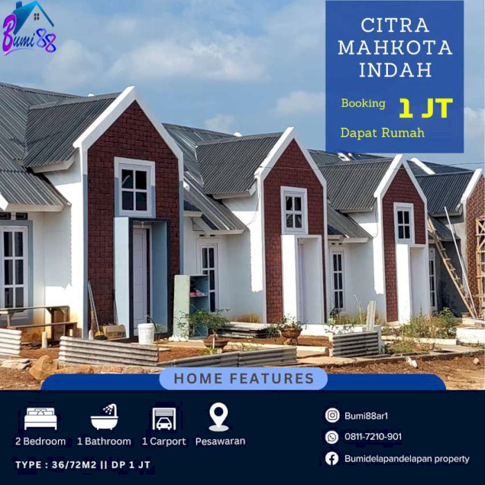 Rumah Murah DP 1 JT Desain Eropa Klasik