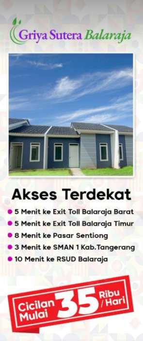 Rumah subsidi dekat jalan raya