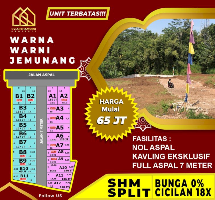 Kavling Murah Lokasi Strategis Jemunang Malang