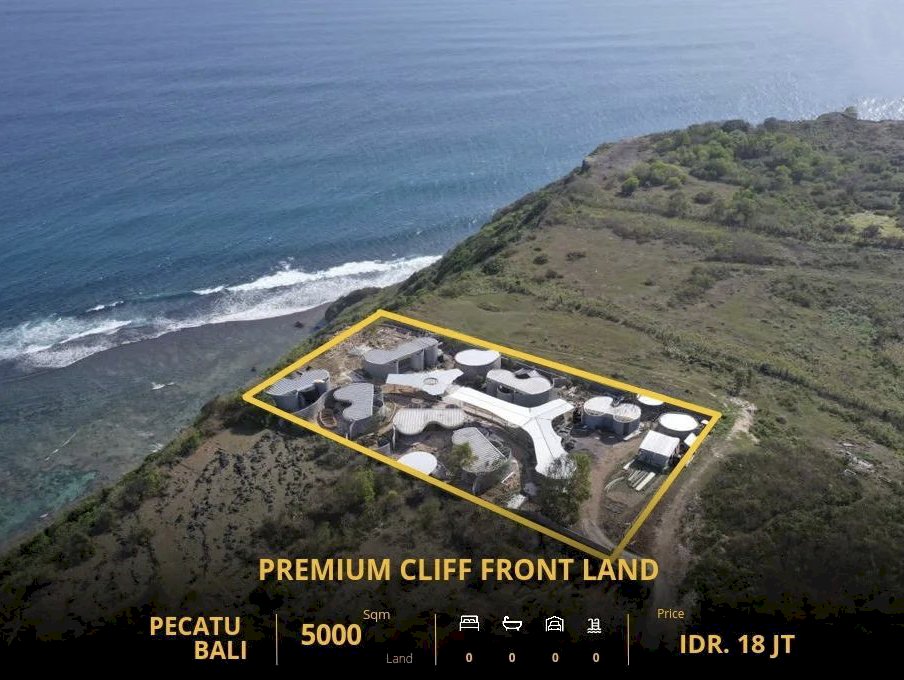 JUAL TANAH LOS TEBING PANTAI ULUWATU BONUS VILLA MEWAH DAN BEACH CLUB