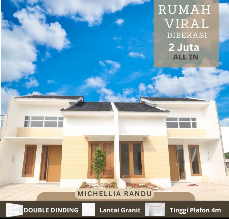 Rumah Modern Terbaru Lokasi Dekat Harapan Indah Bekasi