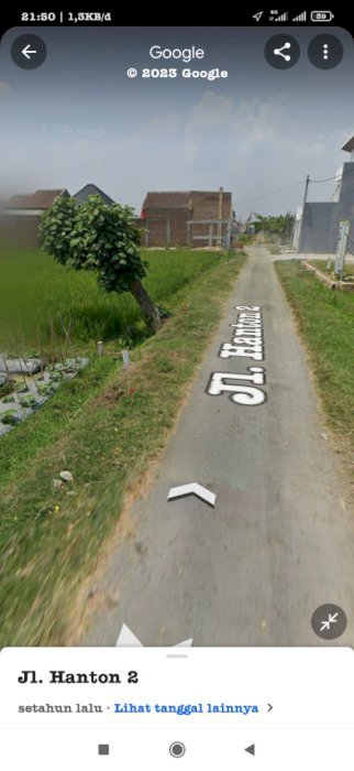 Tanah Sawah kuning sukoharjo kota