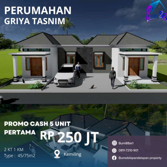 Rumah Murah Terjangkau Lokasi Strategis Dekat Unila