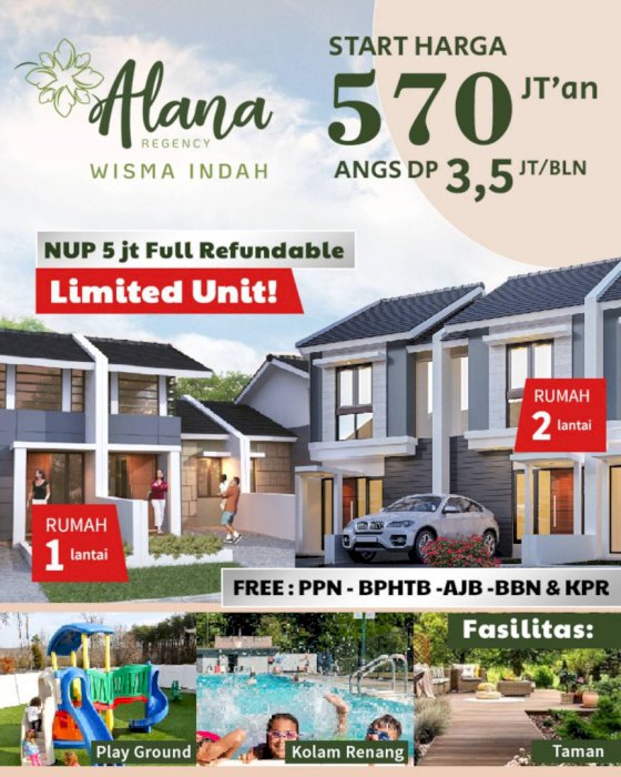 RUMAH BARU FREE BIAYA SURABAYA