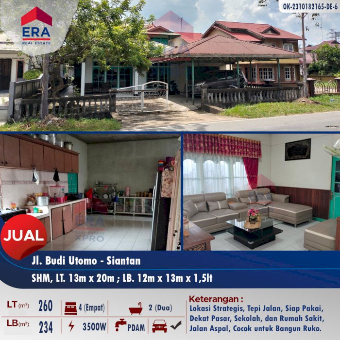 DiJual Rumah Strategis Siantan Pontianak Kalimantan Barat