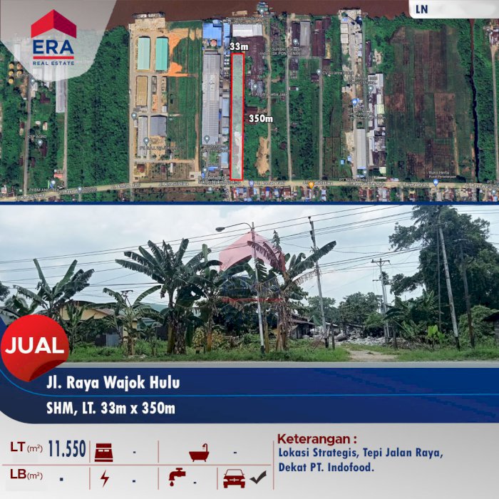 DiJual Tanah Strategis Pontianak Kalimantan Barat