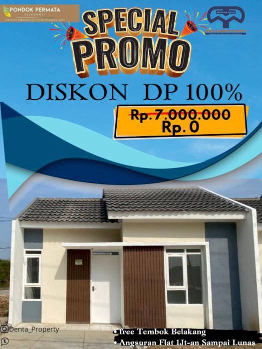 Rumah subsidi rasa komersial pondok Permata Cileungsi