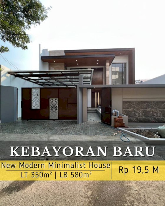 RUMAH MINIMALIS MODERN DI KEBAYORAN BARU JAKARTA SELATAN