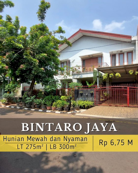 HUNIAN MEWAH 2 LANTAI DAN NYAMAN DI BINTARO JAYA JAKARTA SELATAN