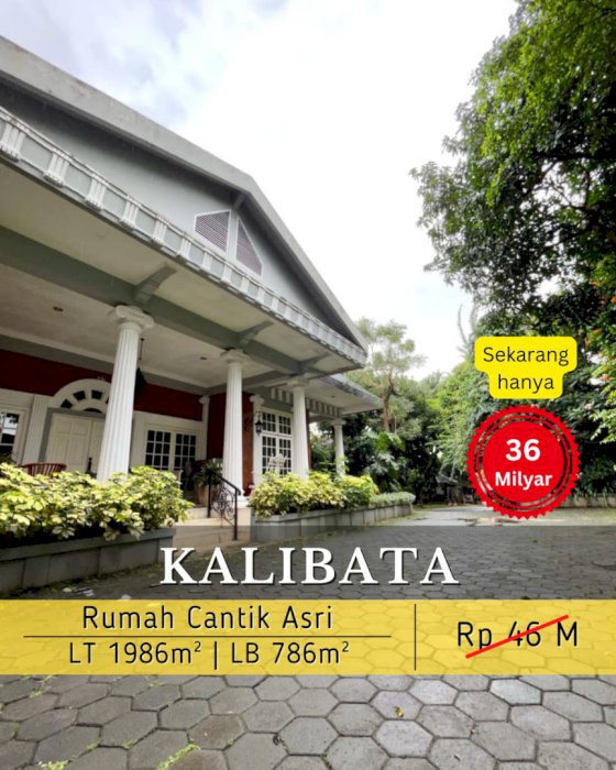 RUMAH CANTIK ASRI DAN STRATEGIS 2 LANTAI DI KALIBATA JAKARTA SELATAN
