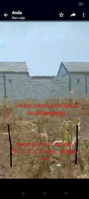 Jual tanah kavling murah meriah