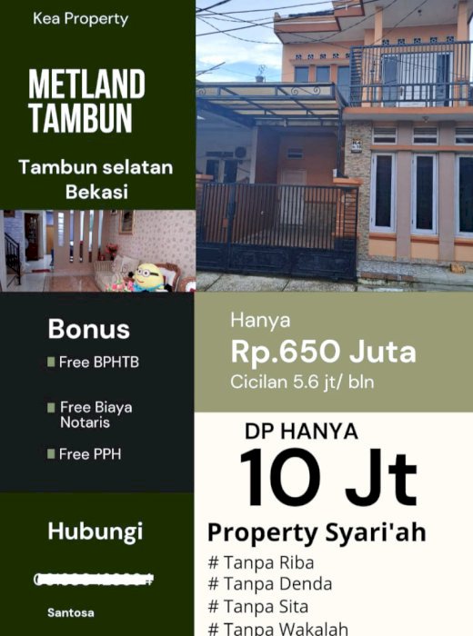 Jual Rumah Metland Tambun