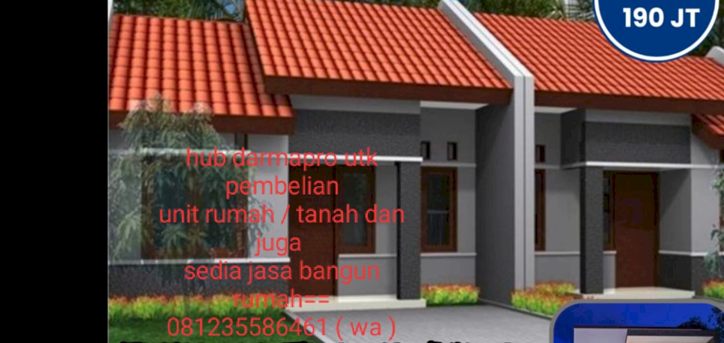 Jual rumah baru gress murah