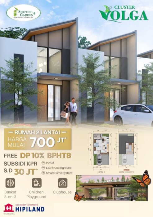 Rumah dekat stasiun Cisauk cukup booking fee 5juta