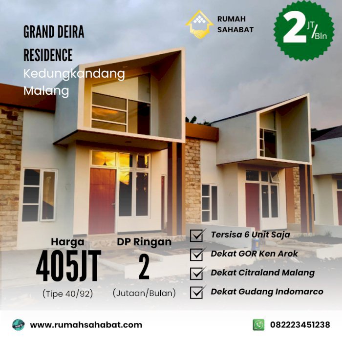 Rumah Modern Minimalis Tanah Luas di Kota Malang