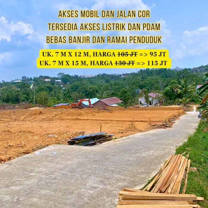 INVESTASI KOS/KONTRAKAN Tanah Kavling AREA KOTA, Balikpapan, Km. 5