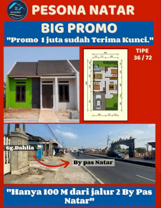 PERUMAHAN SUBSIDI PESONA NATAR RESIDENCE NATAR LAMPUNG SELATAN