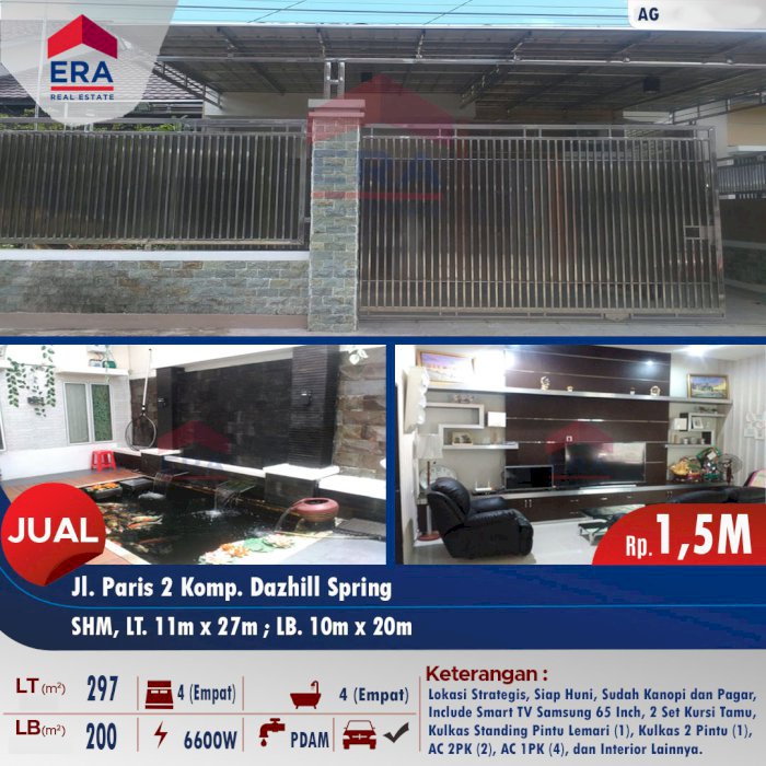 Jual Rumah Strategis Siap Huni Pontianak Kalimantan Barat